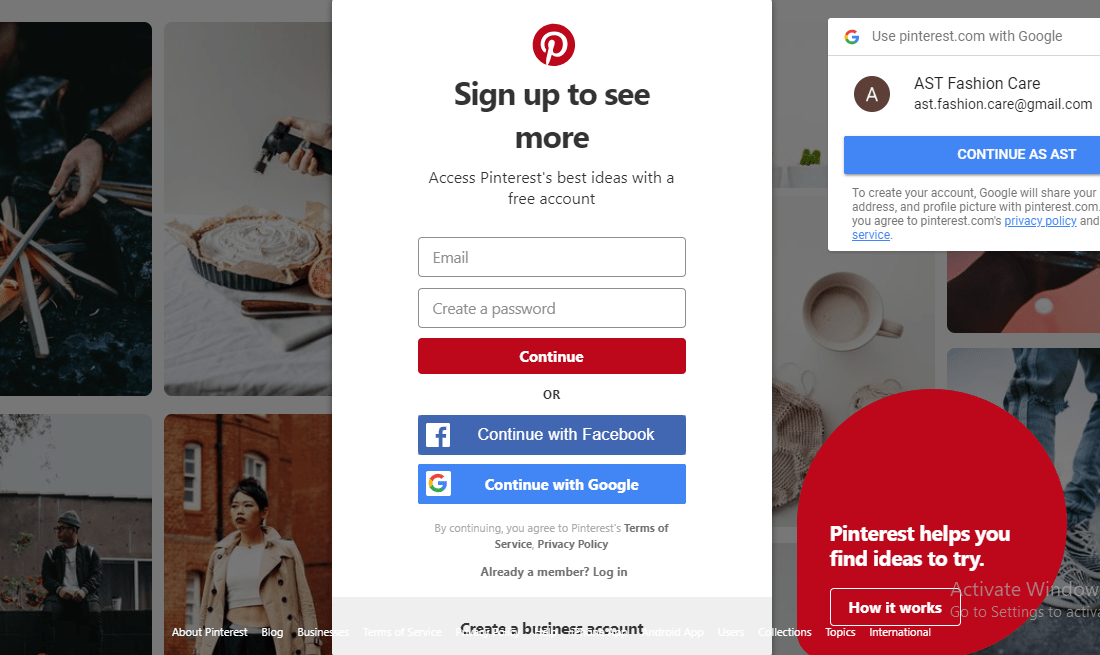 How To Create Pinterest Account