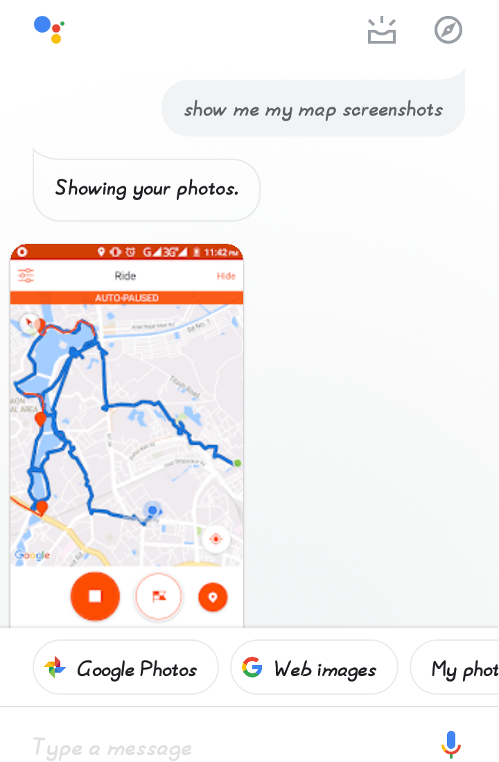 Searching Images with the help of Google assistant